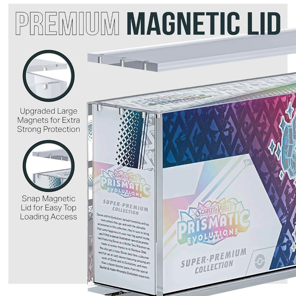Prismatic Evolutions Super-Premium Collection Box (SPC) Premium Acrylic Display Case