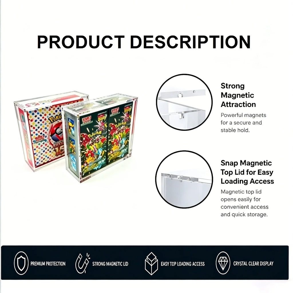 Japanese Pokémon Booster Box Acrylic Case