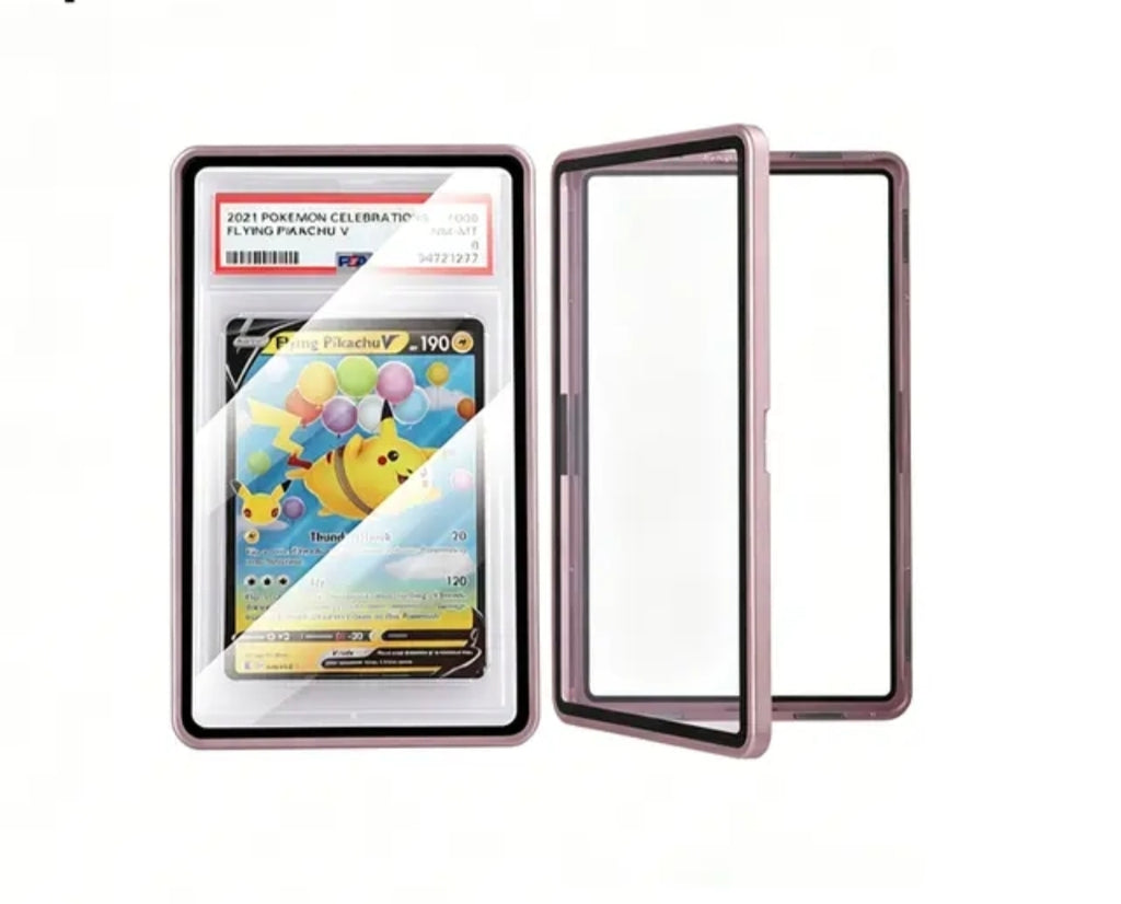 PSA & CGC Graded Card Slab Case – Premium Aluminum Alloy Magnetic Protector