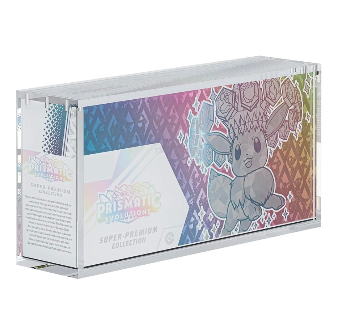 Prismatic Evolutions Super-Premium Collection Box (SPC) Premium Acrylic Display Case